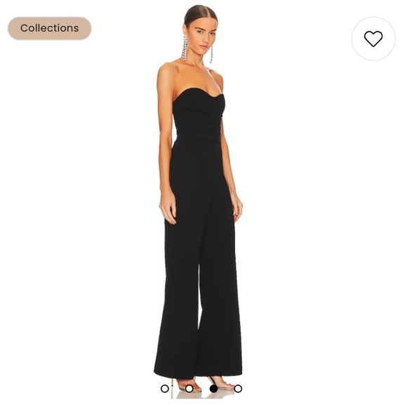 Rebecca Bustier Jumpsuit in Black - Sz. 2 - Picture 3 of 4